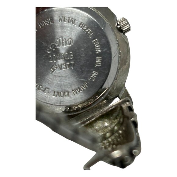 Alto Watch Women 25mm Silver Tone Round Ornate Quartz Stretch Band New Battery - Picture 7 of 15